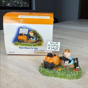 Department 56 Halloween “Black kittens for Sale” collectible